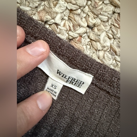 Wilfred Free Anouck Ribbed Long Sleeve Dress Sz XS - Picture 4 of 6